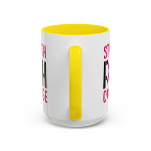 Inspirational Coffee Mug: Strength, Faith, Courage - Gift for Survivors, Awareness Events, Supportive Home Decor, Encouragement
