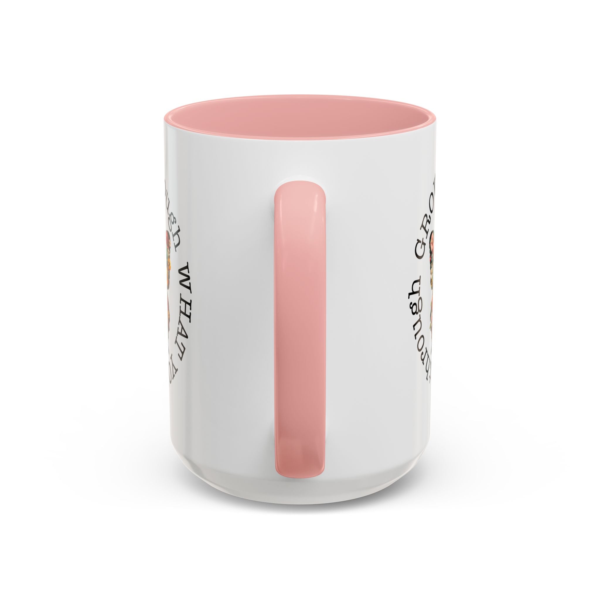 Inspirational Butterfly Coffee Mug  Grow Through What You Go Through positive vibe