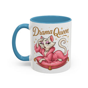 Drama Queen Coffee Mug - Fun Gift for Cat Lovers, Unique Mug for Tea or Coffee, Perfect for Birthdays, Mother's Day & Housewarming