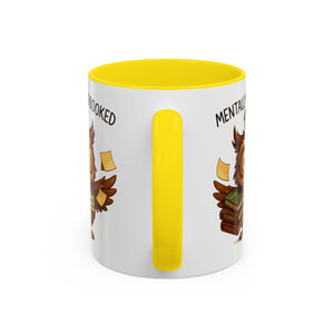 Cute Owl Coffee Mug | Mentally Overbooked Mug | Gifts for Book Lovers, Teacher Gifts, Office Decor, Funny Coffee Cup