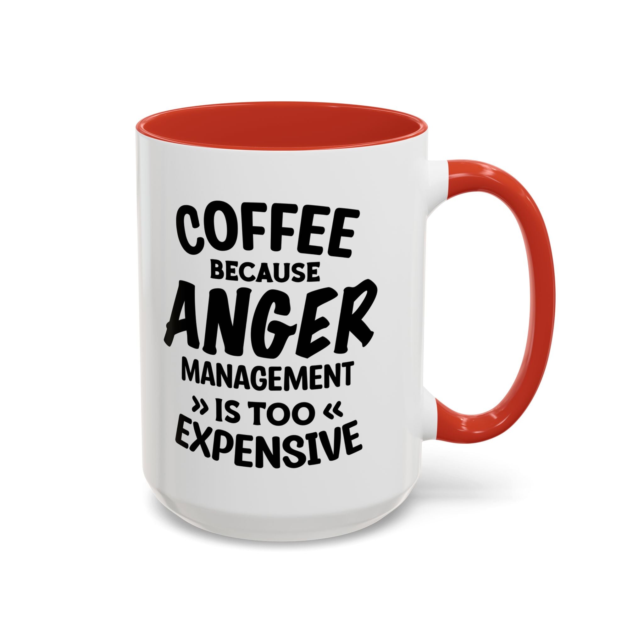 Funny Anger Management Coffee Mug, Gift for Coffee Lovers, Stress Relief, Black Accent, Humorous Cup for Friends, Office Humor, Funny Gifts