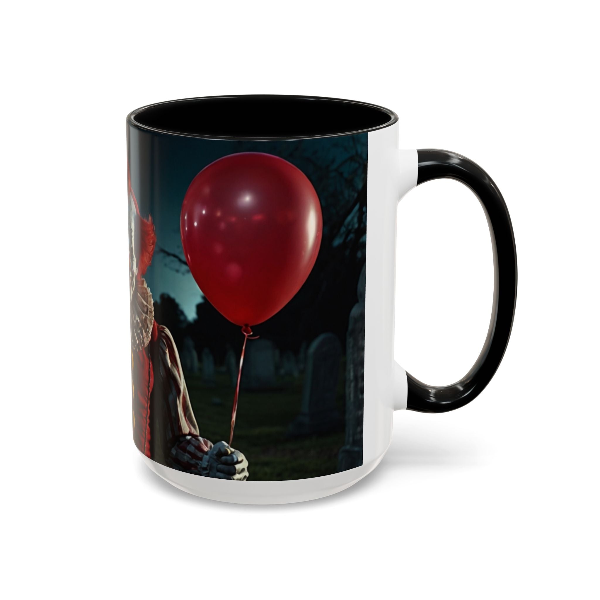 Creepy Clown Coffee Mug - Perfect for Halloween or Horror Fans art