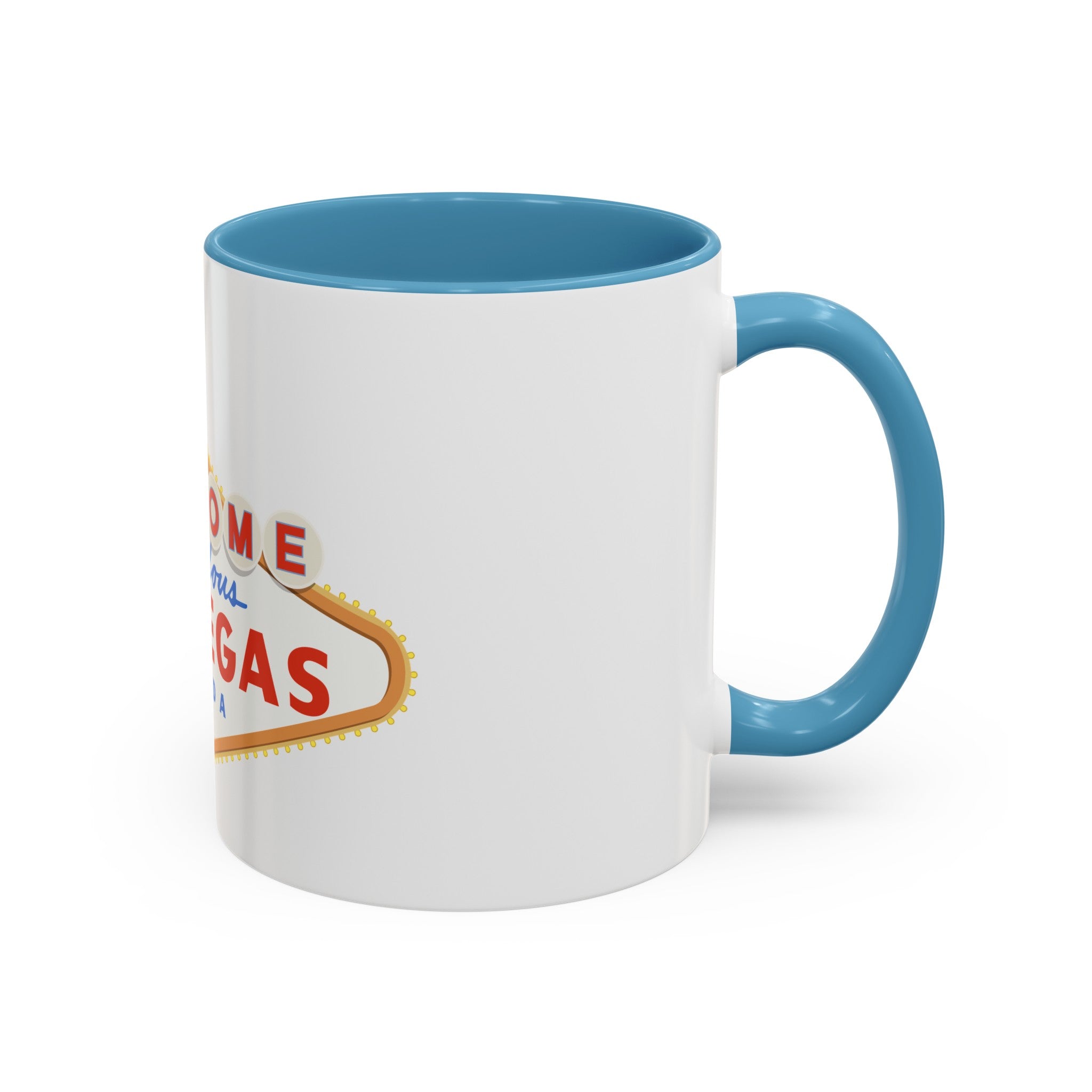 Las vegas sign Accent Coffee Mug (11, 15oz) by the x m world