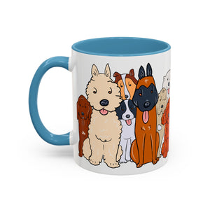 Cute Dog Breed Accent Coffee Mug, Pet Lover Gift, Canine Mug, Gifts for Dog Owners, Puppy Lover Mug