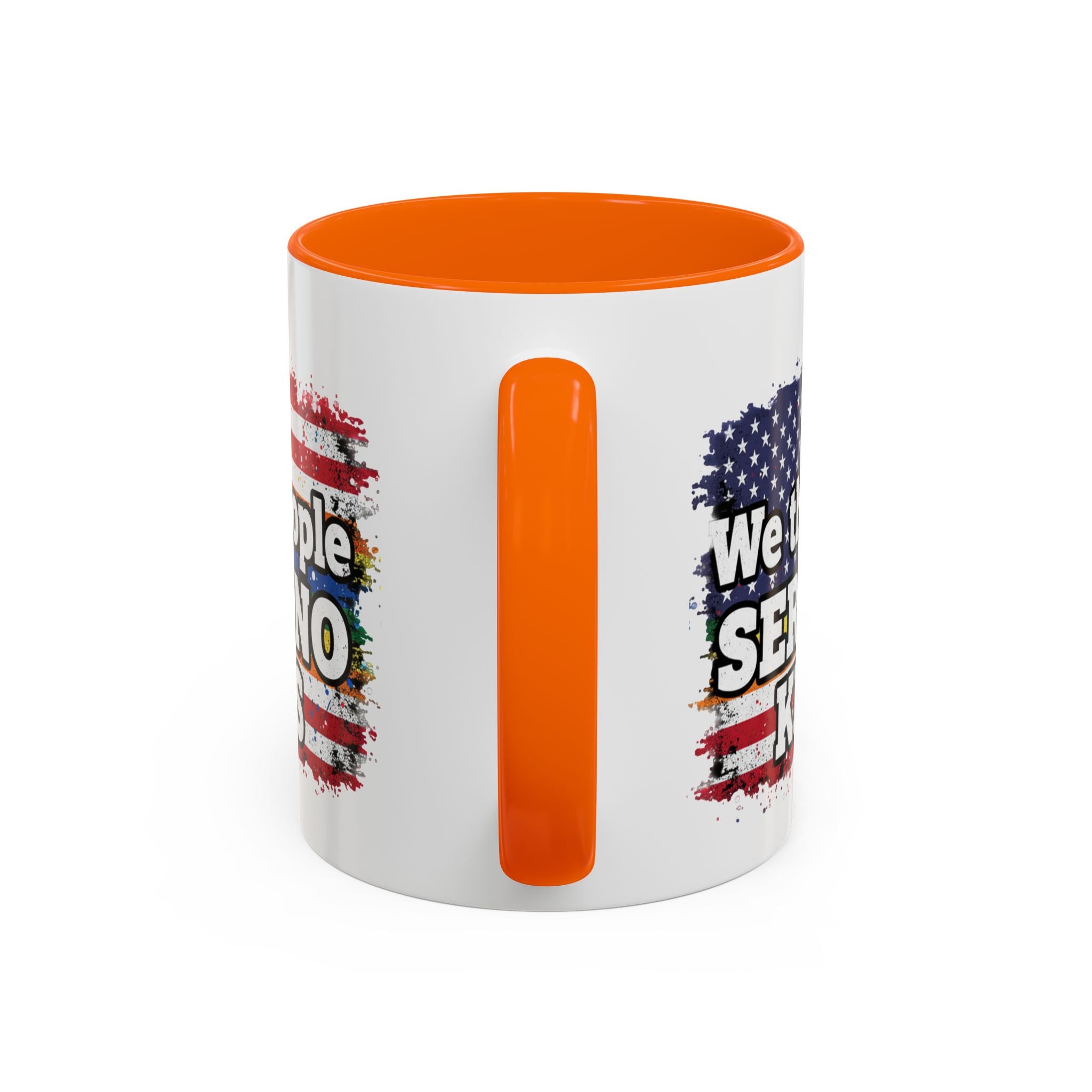 Patriotic Coffee Mug – "We the People Serve No Kings"