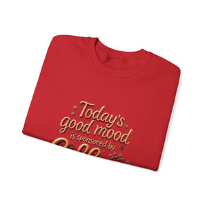 Coffee Mood Crewneck Sweatshirt - Cozy Gift for Coffee Lovers, Perfect for Birthdays, Holidays, Casual Days, Comfortable Wear