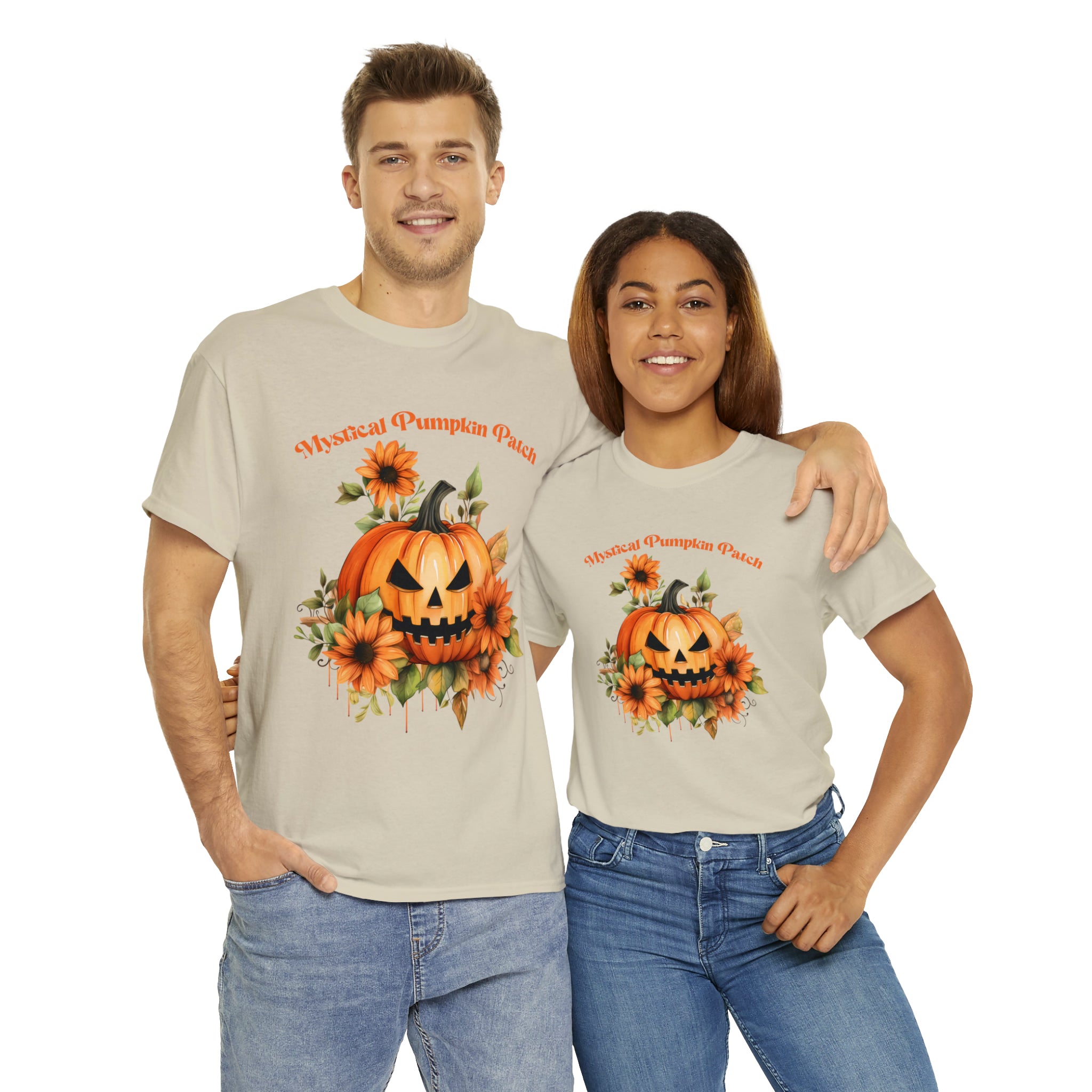 Halloween unisex t shirt mystical pumkin patch fall fun stocking stuffer Unisex Heavy Cotton Tee