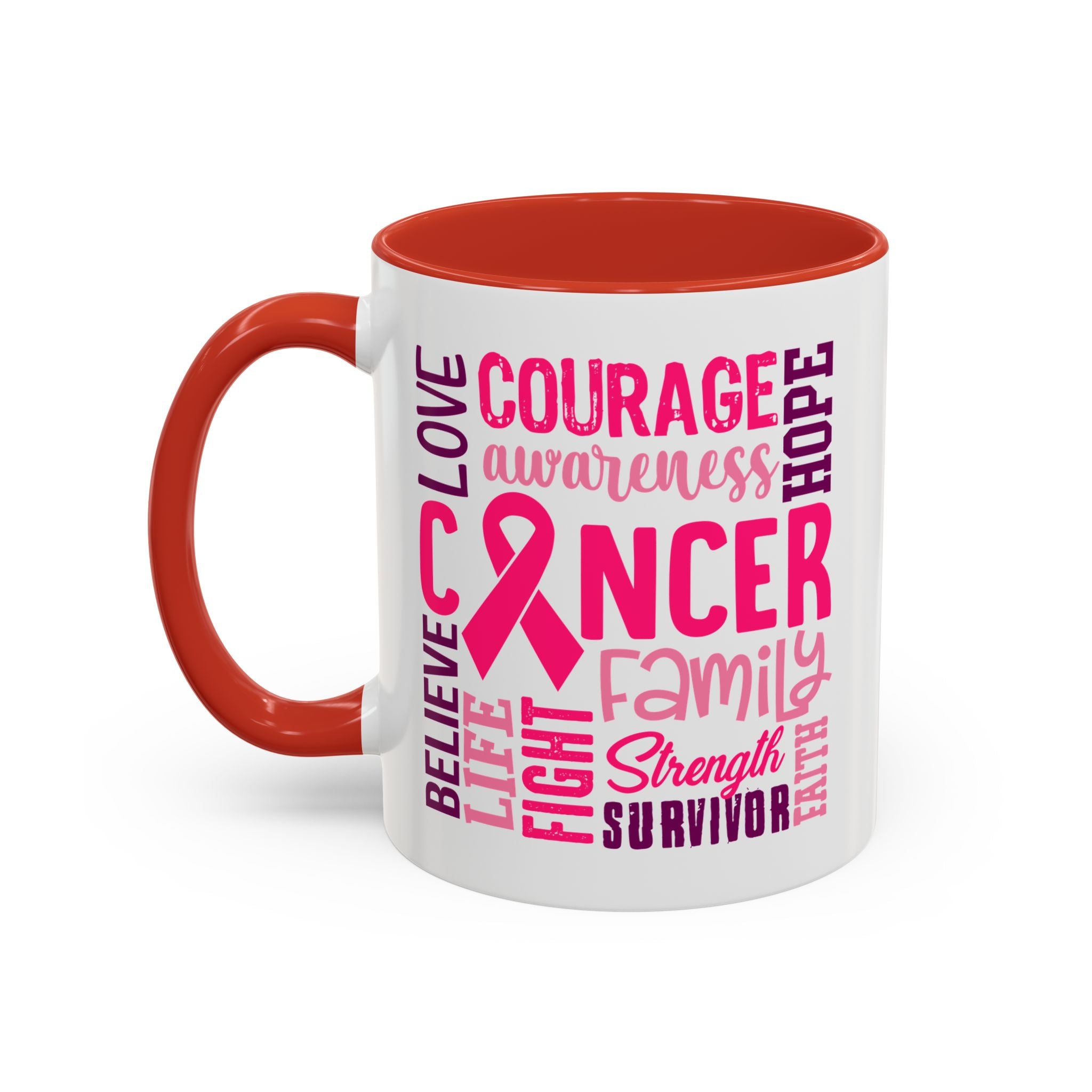 Inspirational Cancer Awareness Coffee Mug, Support Gift, Hope for Survivors, Breast Cancer Month, Motivational Mug, Encouragement Mug