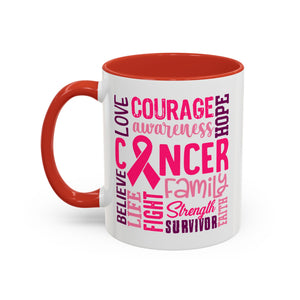 Inspirational Cancer Awareness Coffee Mug, Support Gift, Hope for Survivors, Breast Cancer Month, Motivational Mug, Encouragement Mug