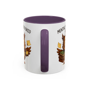 Cute Owl Coffee Mug | Mentally Overbooked Mug | Gifts for Book Lovers, Teacher Gifts, Office Decor, Funny Coffee Cup