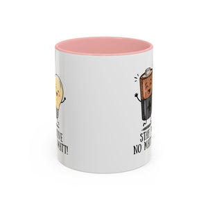 Stay Positive Accent Coffee Mug - 11oz & 15oz - Cute Light Bulb & Battery Design