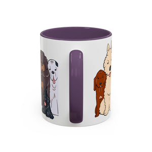Cute Dog Breed Accent Coffee Mug, Pet Lover Gift, Canine Mug, Gifts for Dog Owners, Puppy Lover Mug