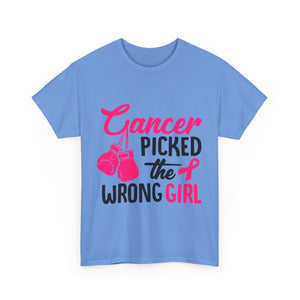 Empowering Cancer Awareness Tee, Inspirational T-Shirt, Unisex Cotton Tee for Fighters, Gift for Cancer Survivors, Supportive Apparel