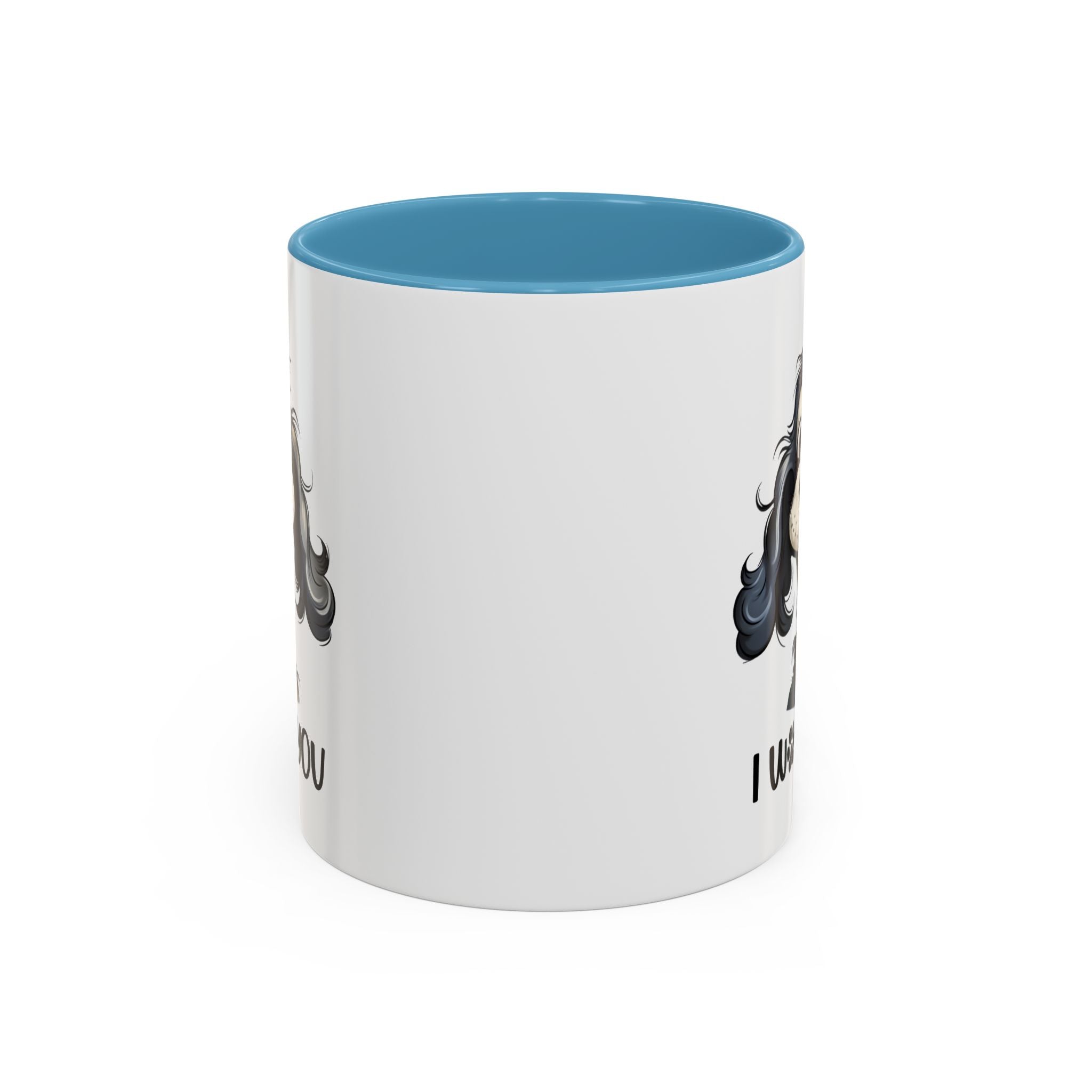 Dog Lover's Accent Coffee Mug - I Woof You, Pet Gift, Animal Lover Cup, Dog Mom Mug, Cute Dog Design, Fun Coffee Cup