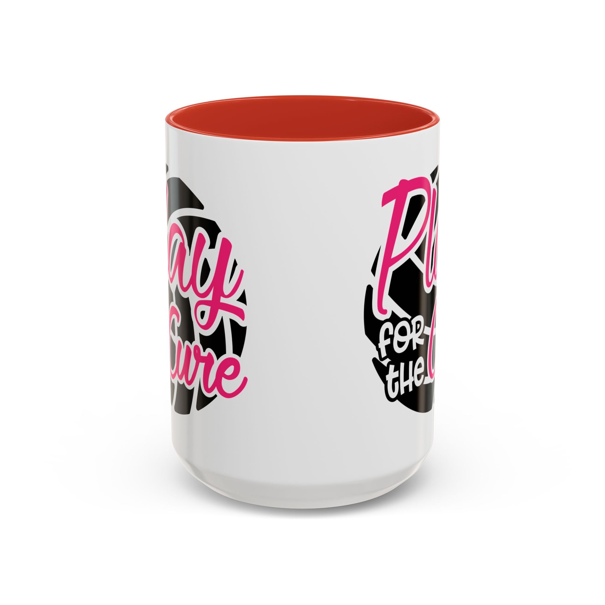 Volleyball  Coffee Mug, Play for the Cure Cup, Sports Gift , Athletes, Cancer Awareness, Inspirational Mug
