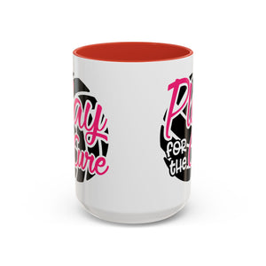 Volleyball  Coffee Mug, Play for the Cure Cup, Sports Gift , Athletes, Cancer Awareness, Inspirational Mug