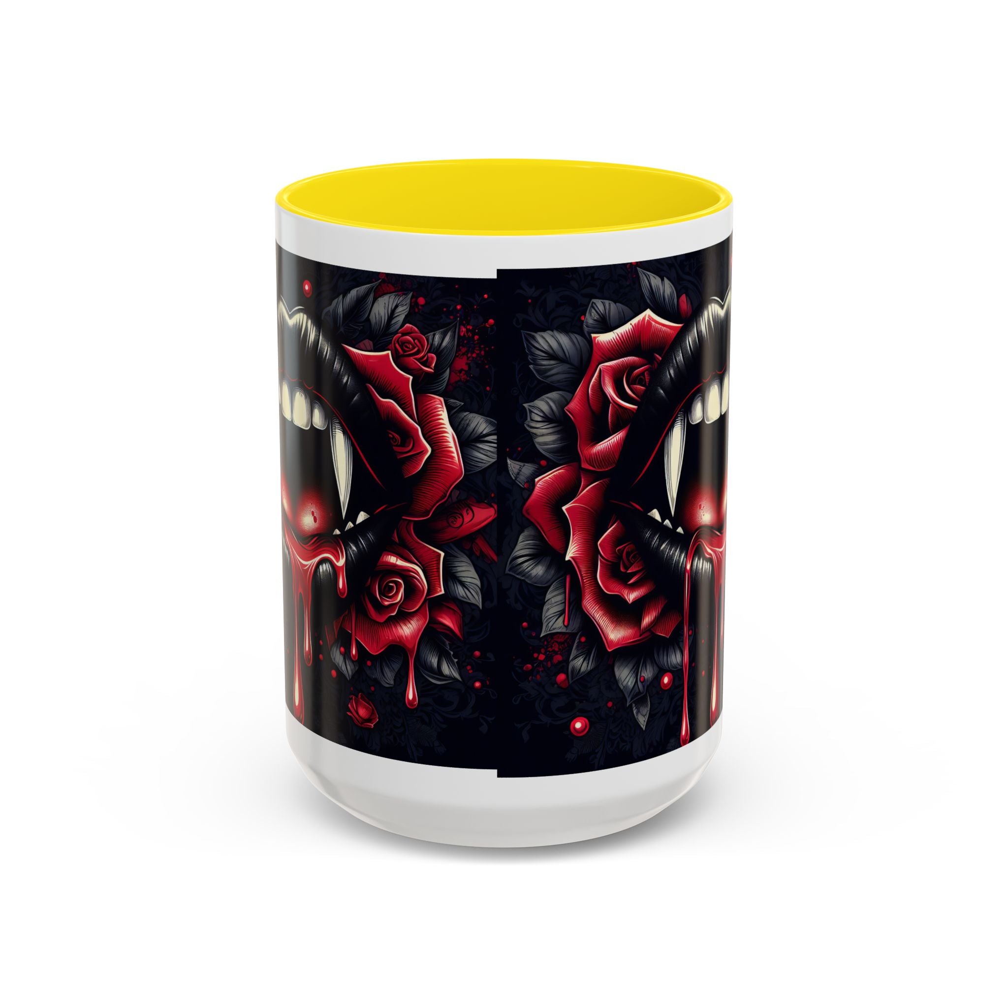 Gothic Vampire Rose Coffee Mug | Perfect for Halloween, Unique Gift, Dark Aesthetic, Gothic Decor, Horror Collectible