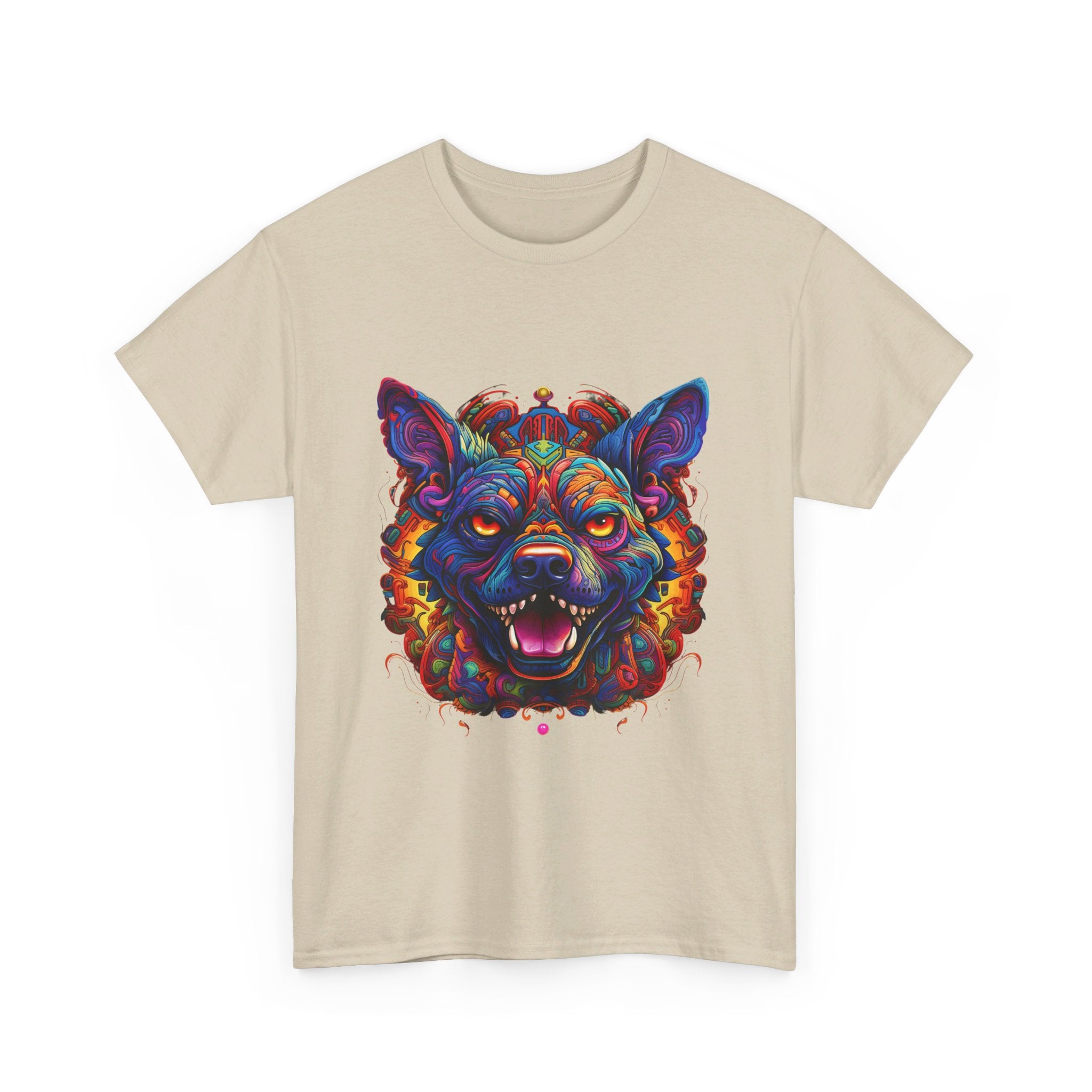 psychedelic dog psycho dog crazy classic  apparel t shirt