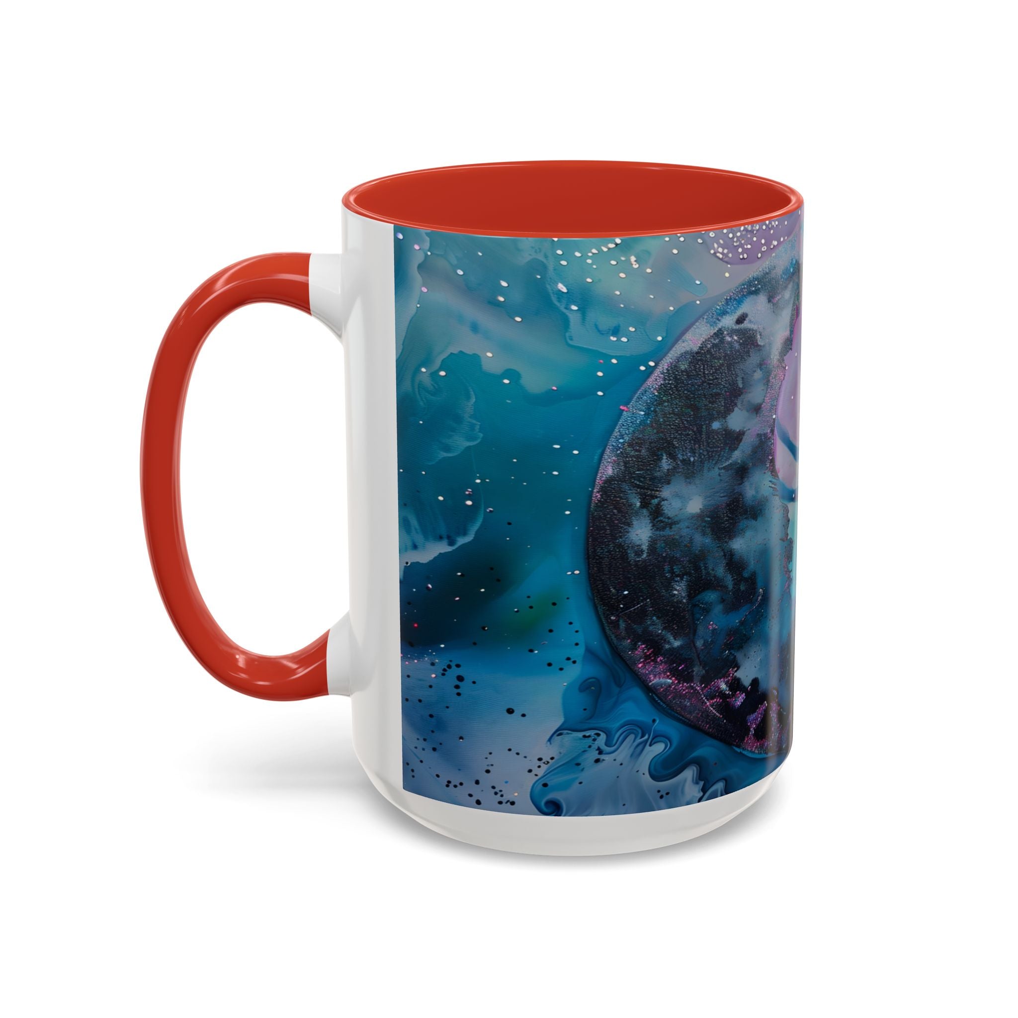 Enchanted Fairy Accent Coffee Mug — Magical Night Sky Illustration (11/15oz) fantasy