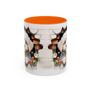 Cute Puppy Accent Coffee Mug - Adorable Dog Lover Gift, Pet-Themed Mug, Home Decor, Ideal for Gifts, Animal Enthusiast