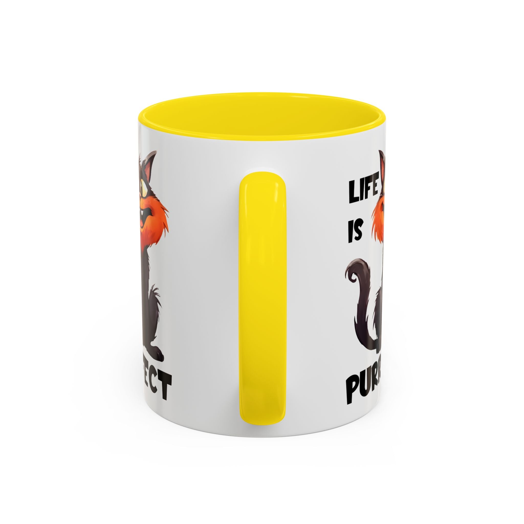 Purrfect Cat Accent Coffee Mug, Cat Lover Gift, Funny Drinkware, Cute Kitchen Accessory, Pet Owner Mug, Unique Gift Idea