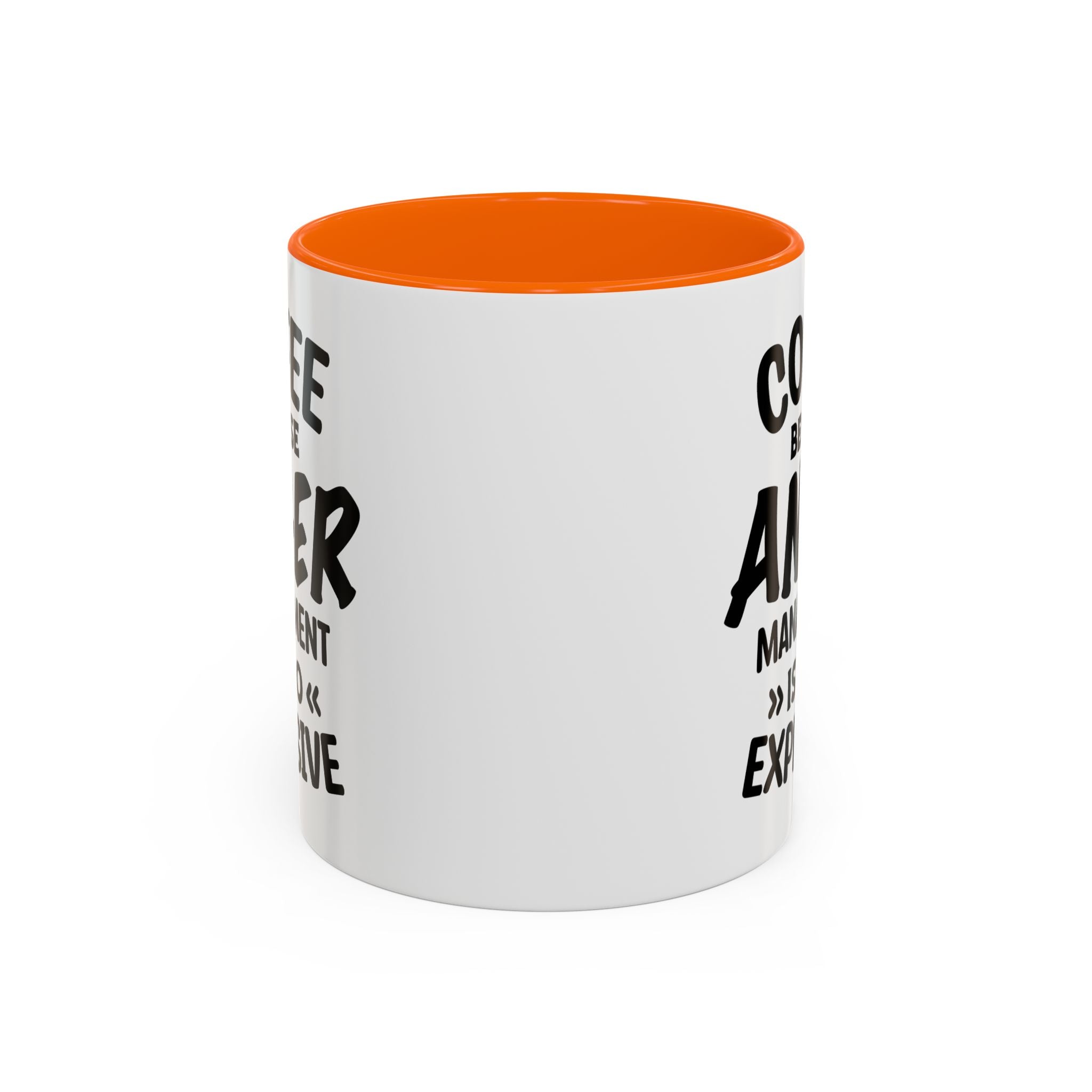 Funny Anger Management Coffee Mug, Gift for Coffee Lovers, Stress Relief, Black Accent, Humorous Cup for Friends, Office Humor, Funny Gifts