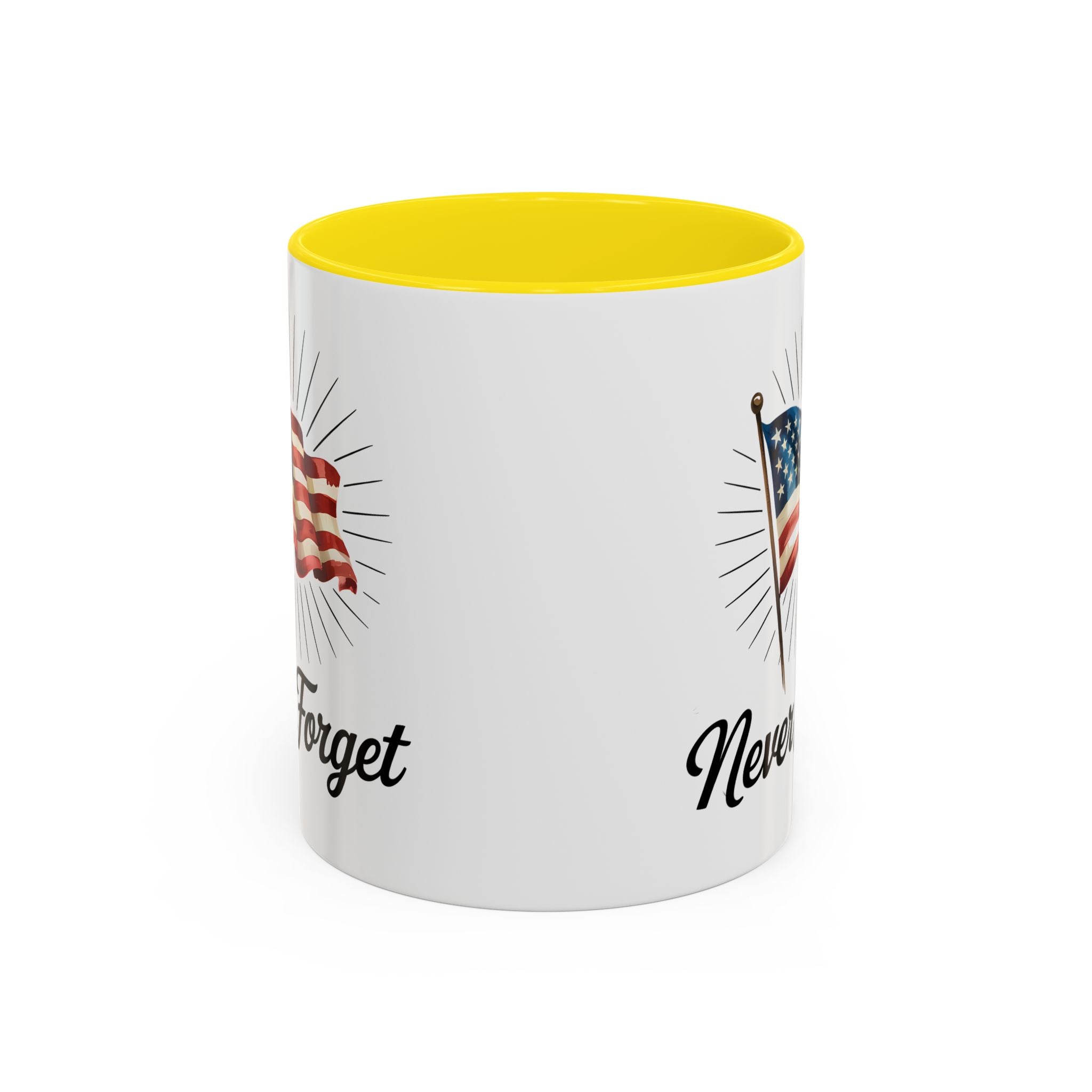 Patriotic Never Forget Coffee Mug - 11oz & 15oz USA flag