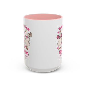 cancer awareness Team Pink Goose Cheer Squad Coffee Mug - Cute Animal Mug for Fun Gifts,   Home Decor/Office Use