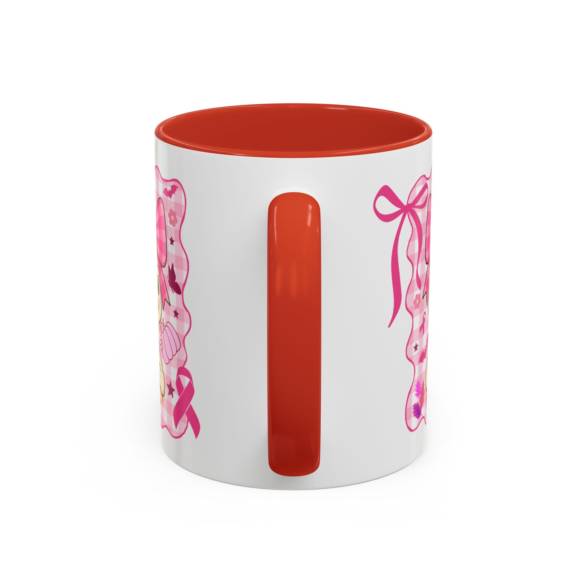 Pink Ribbon Duck Coffee Mug for Breast Cancer Awareness, Cute Gift for Her, Supportive Breast Cancer Mug, Unique Coffee Cup, Holiday Present