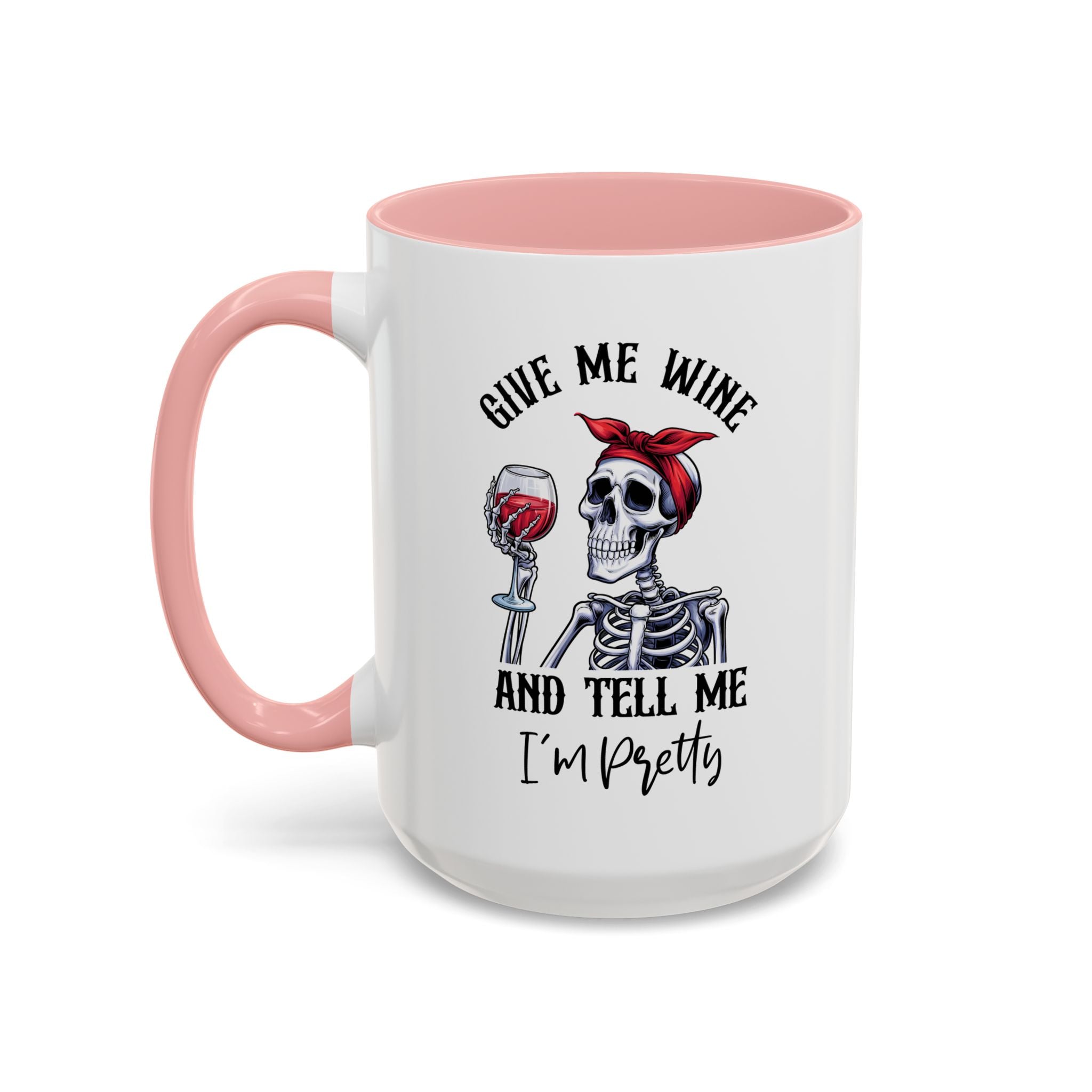 Skeleton Wine Coffee Mug, Funny Gift for Wine Lovers, Halloween Decor, Office Coffee Cup, Unique Skeleton Mug