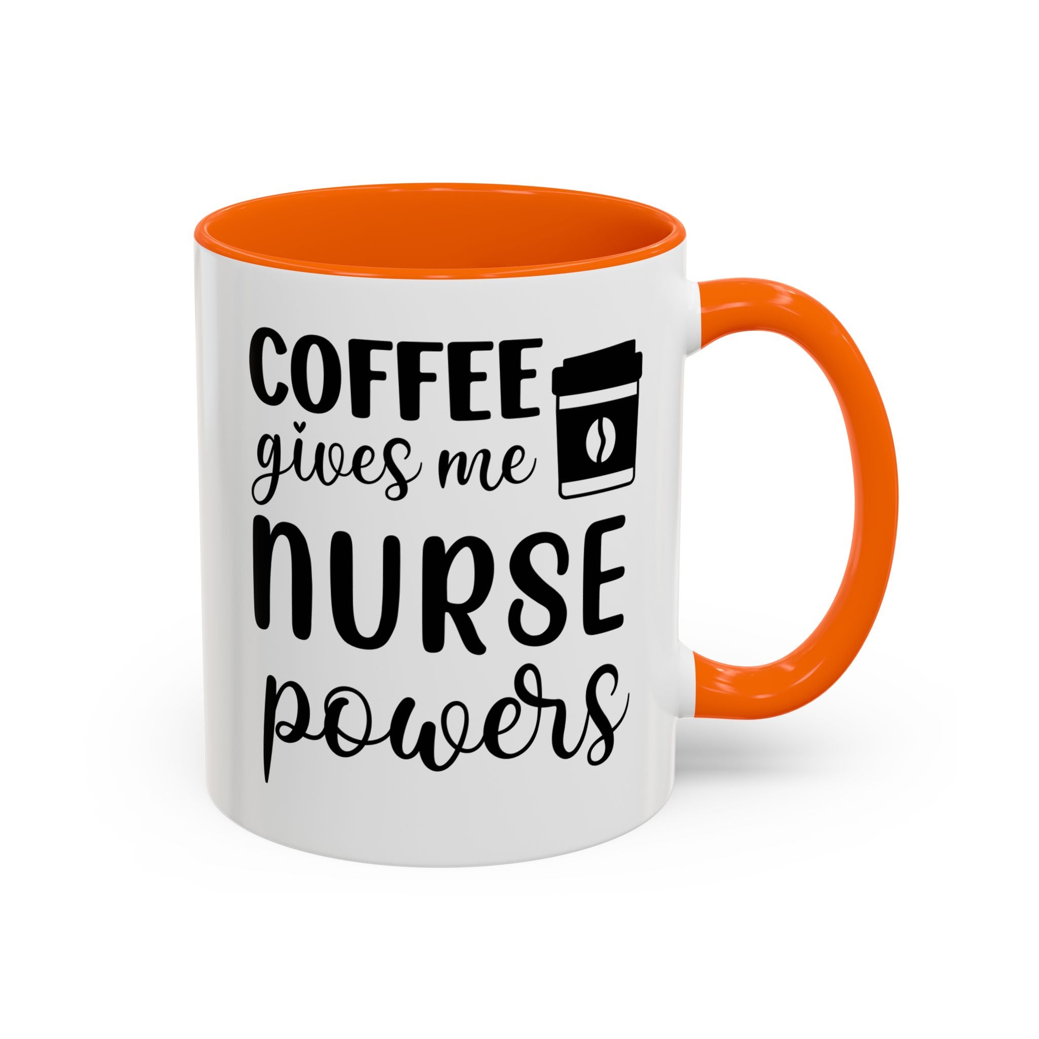 Nurse Coffee Mug, Funny Gift for Nurses, Coffee Lover's Mug, Black Accent Tea Cup, Motivational Nurse Gift