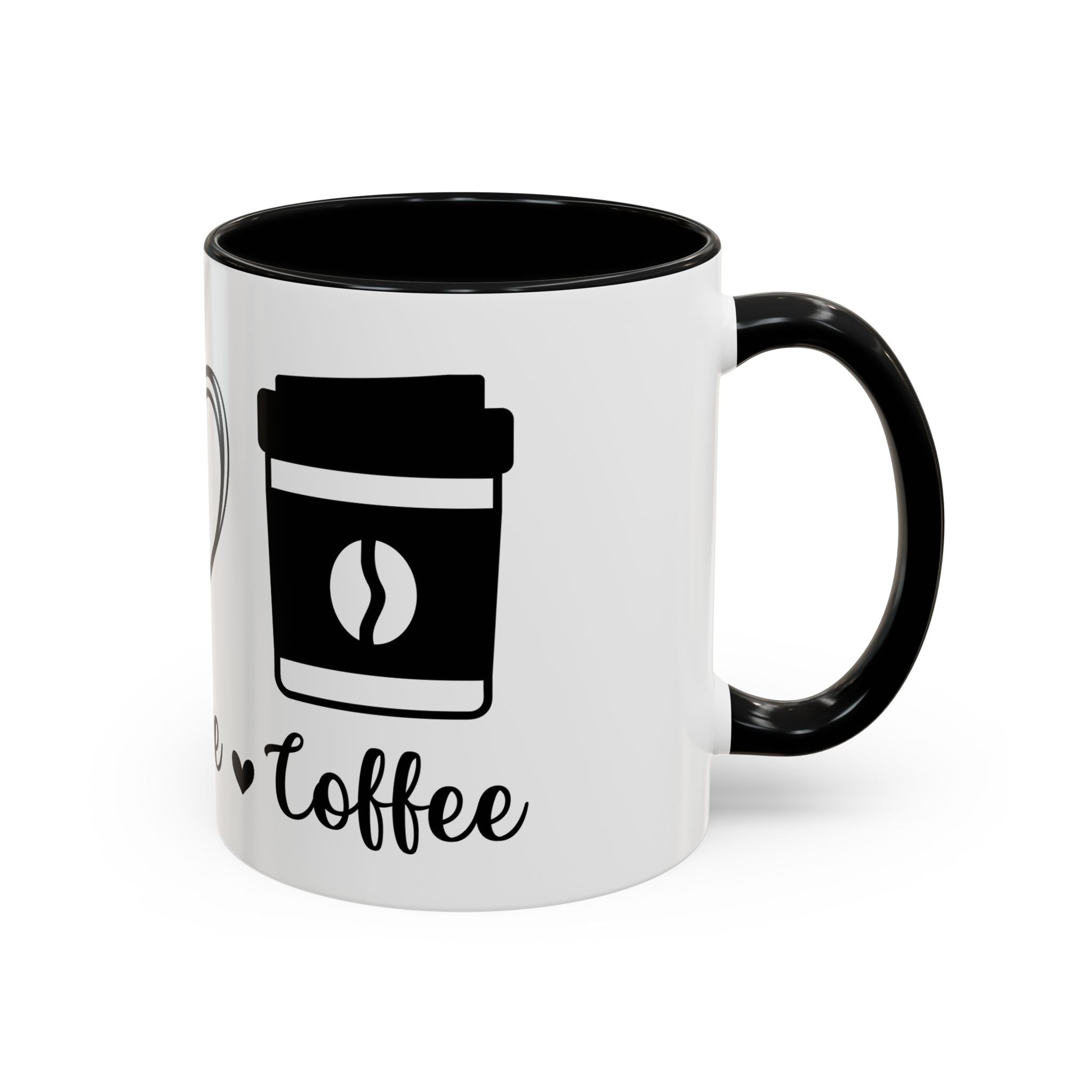 peace love coffee Accent Coffee Mug (11, 15oz)