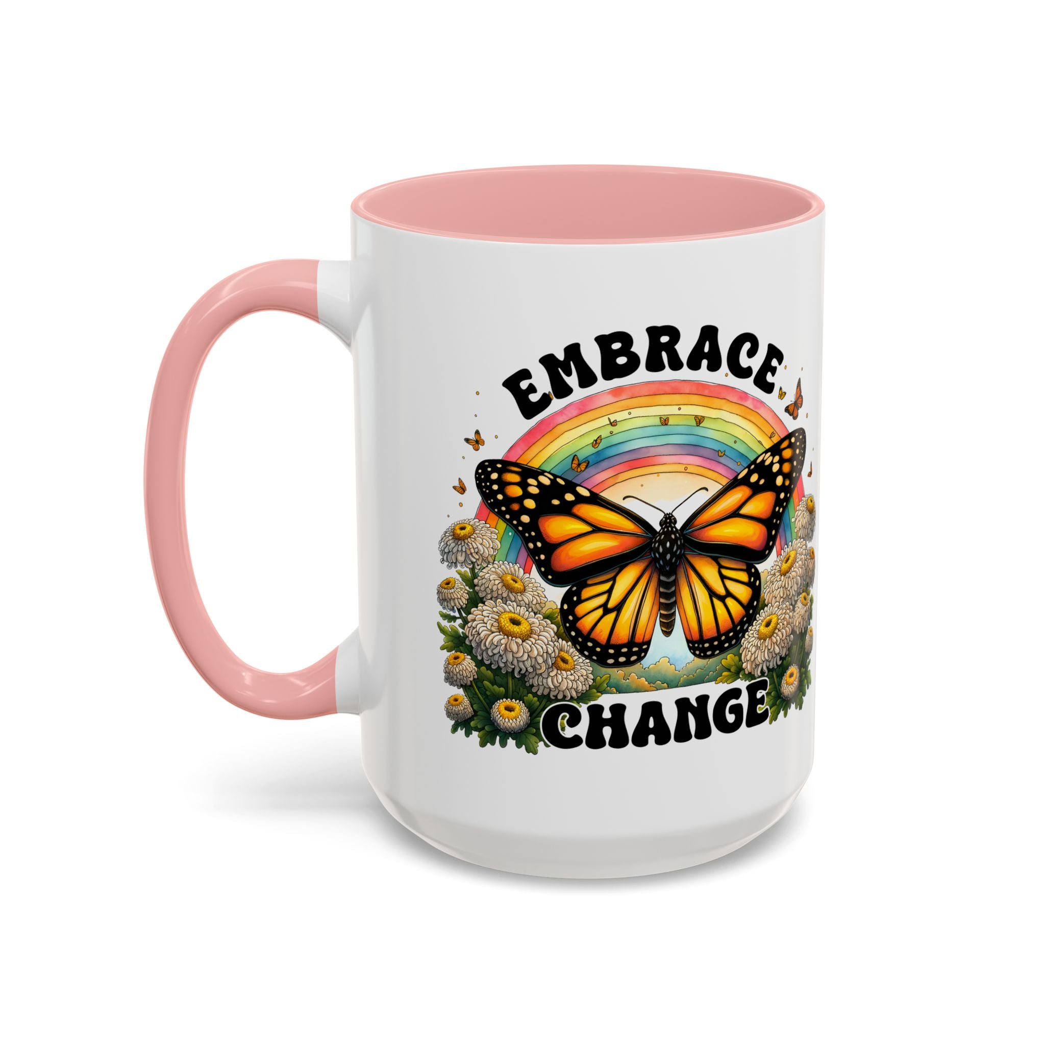 Embrace Change Butterfly Coffee Mug – Inspirational Gift for Nature Lovers