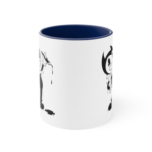 cartoon ink pen Accent Coffee Mug, 11oz