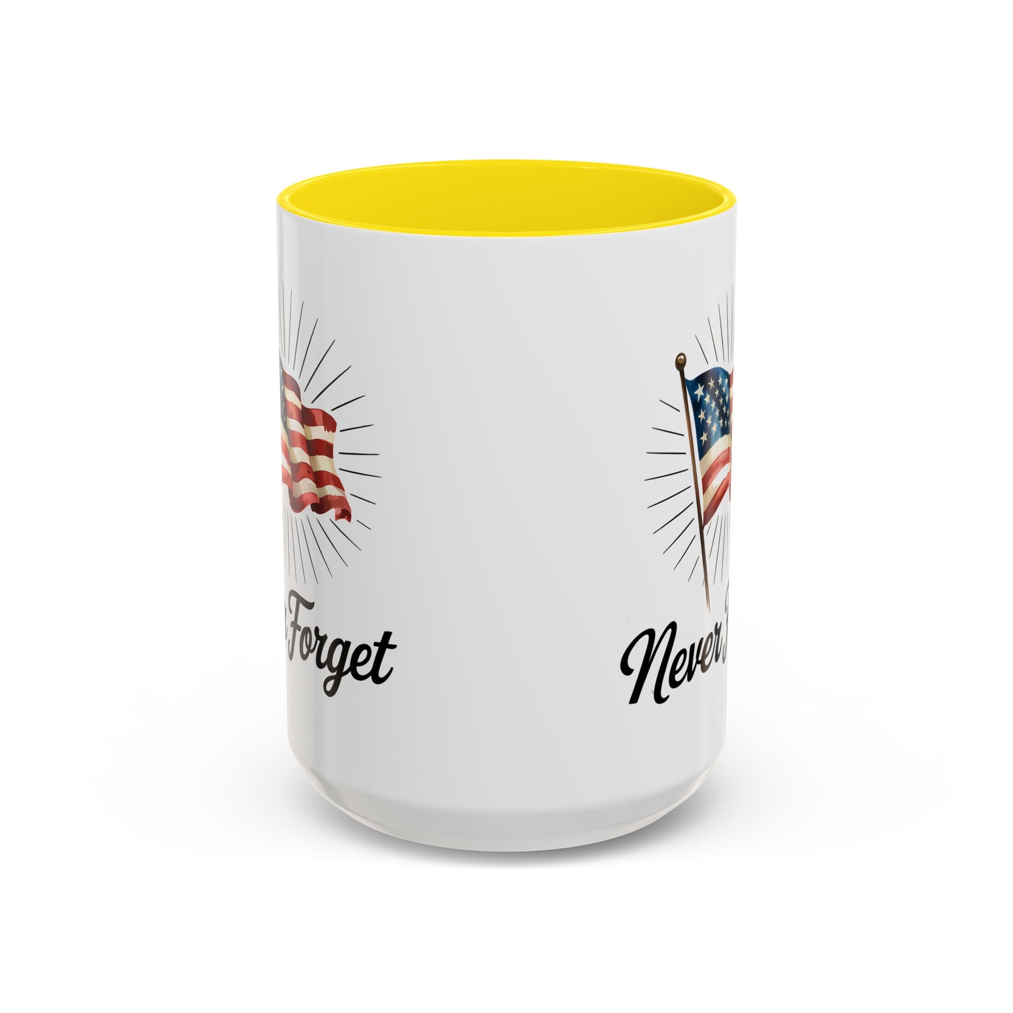 Patriotic Never Forget Coffee Mug - 11oz & 15oz USA flag