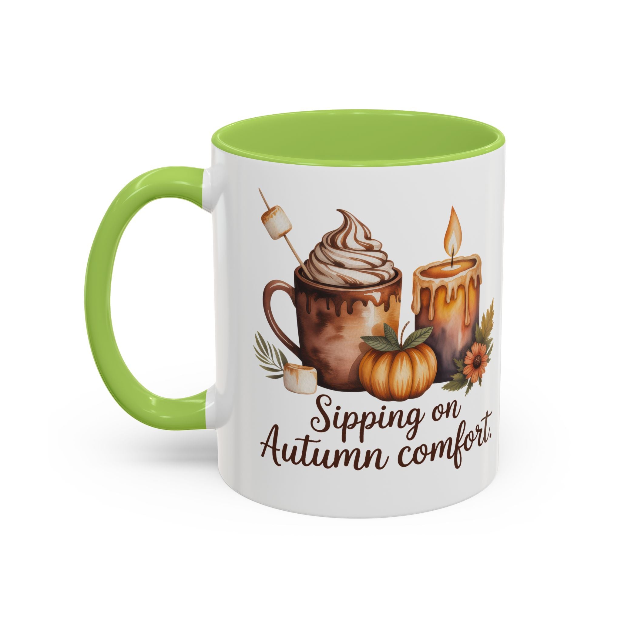 Autumn Comfort Coffee Mug - Sipping on Cozy Vibes nature lovers cup