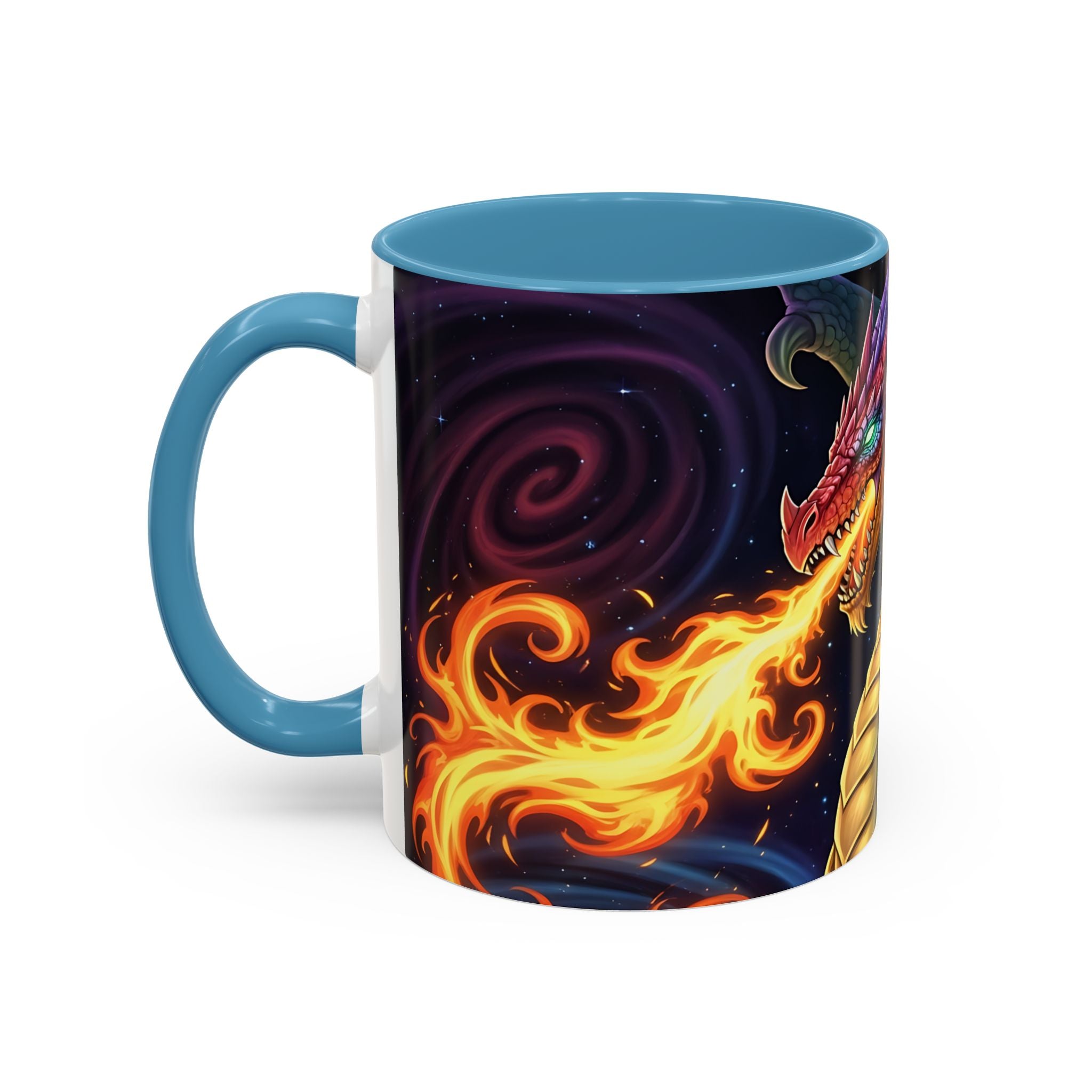 green  Dragon Accent Coffee Mug - 11 & 15oz Fantasy Drinkware