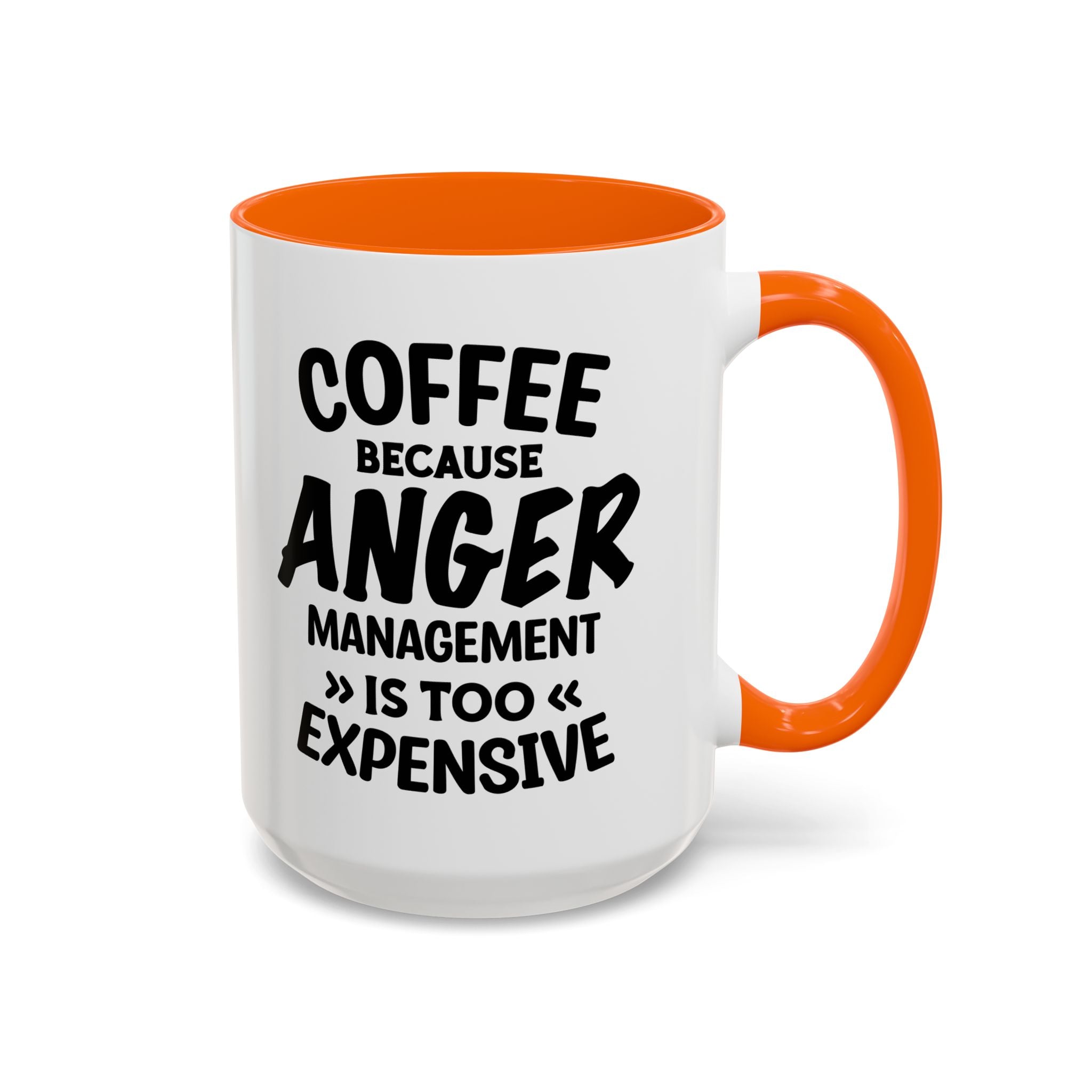 Funny Anger Management Coffee Mug, Gift for Coffee Lovers, Stress Relief, Black Accent, Humorous Cup for Friends, Office Humor, Funny Gifts