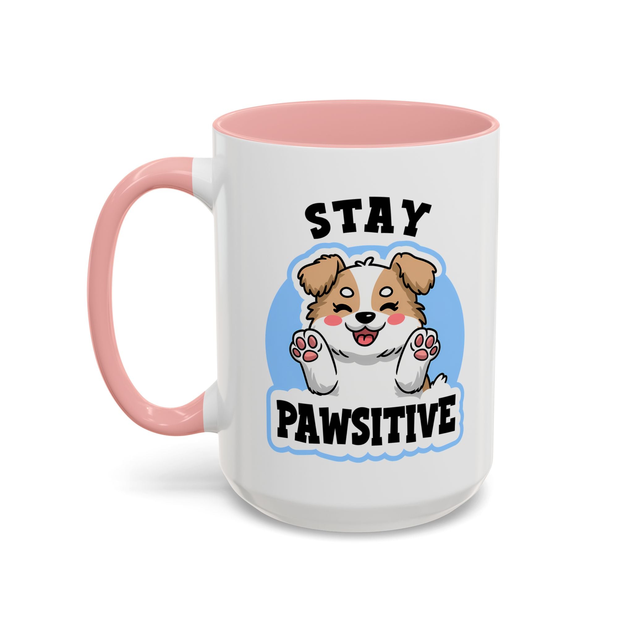 Cute Stay Pawsitive Coffee Mug - Perfect Gift for Dog Lovers mental health