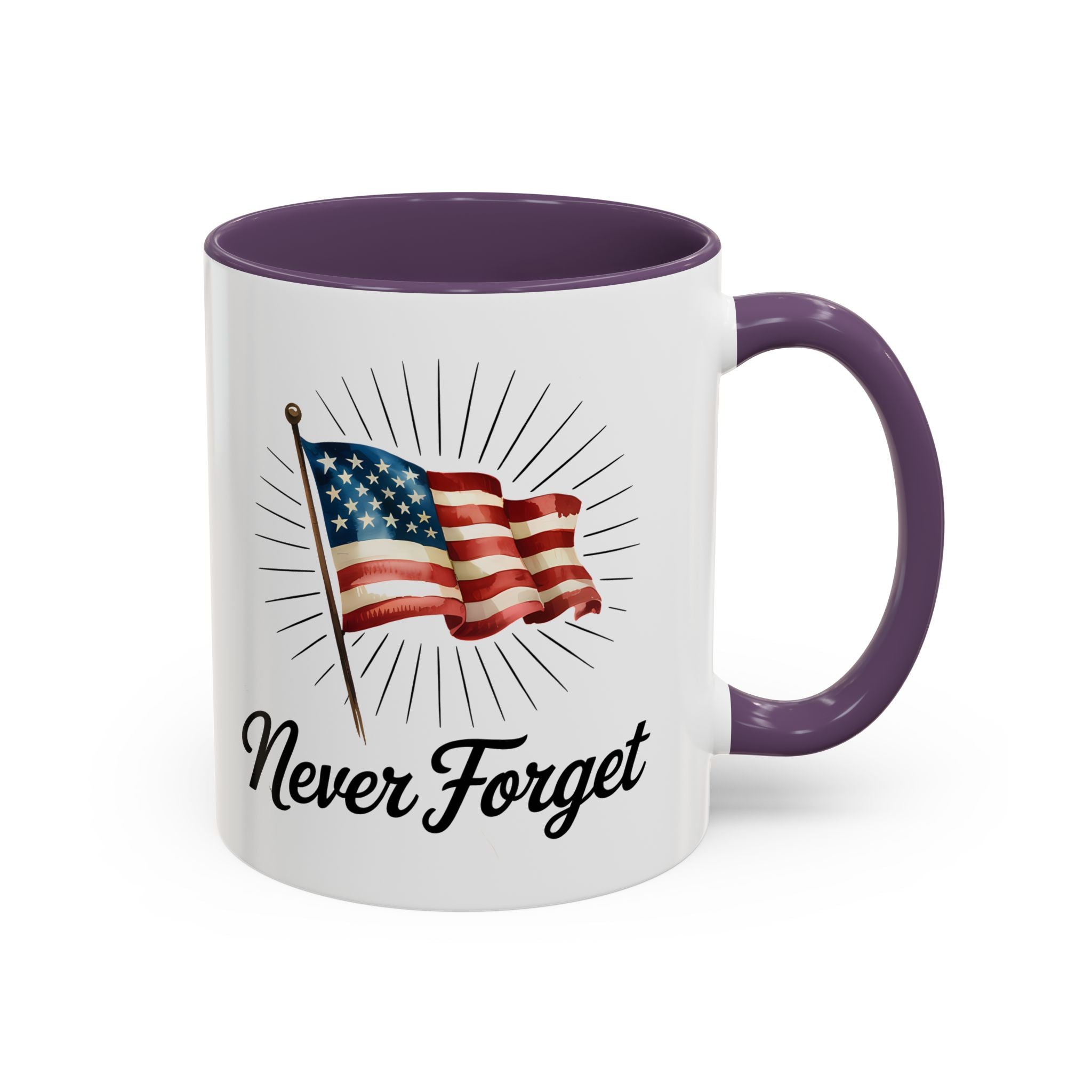 Patriotic Never Forget Coffee Mug - 11oz & 15oz USA flag