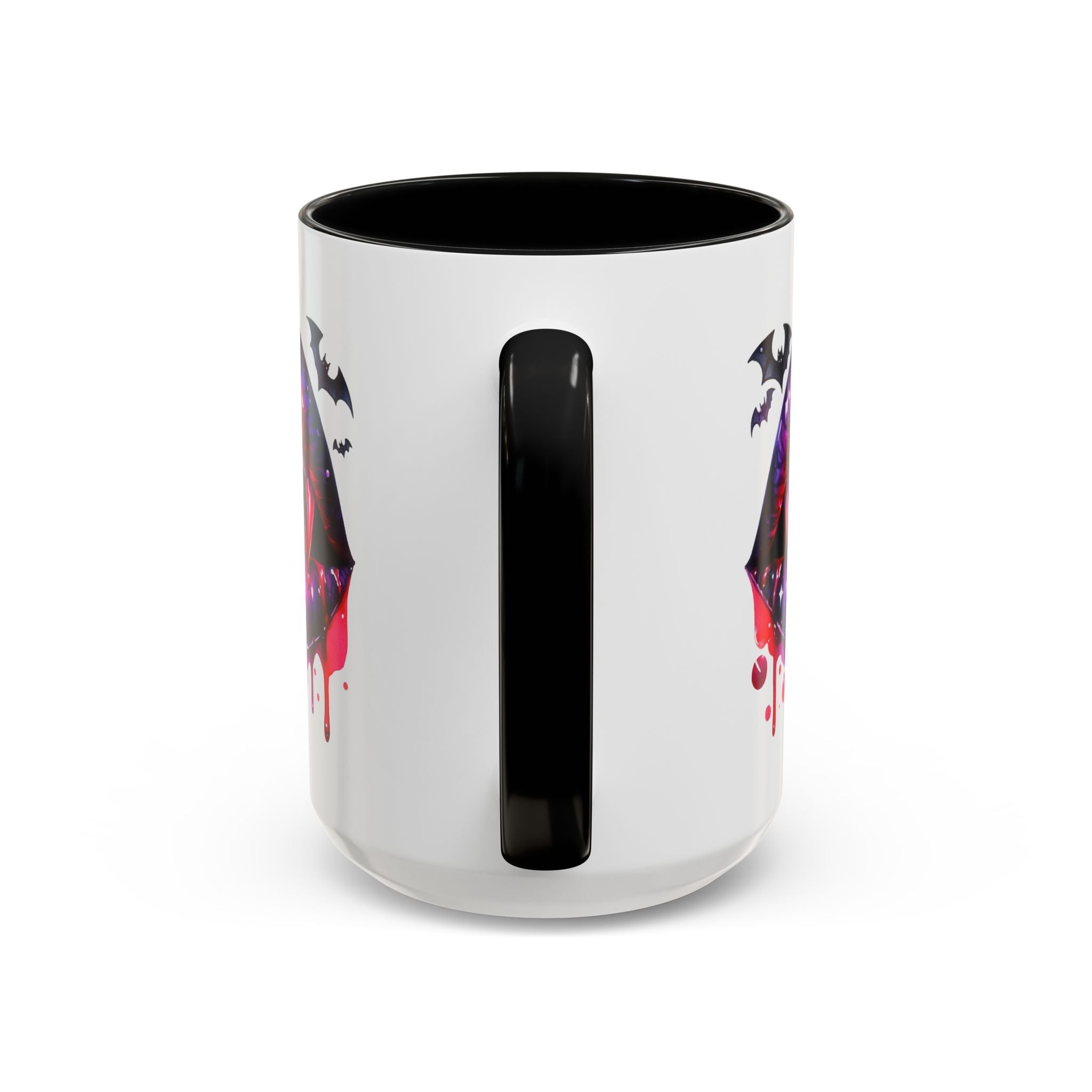 Gothic Vampire Coffee Mug, Halloween Mug, Dark Aesthetic, bats, Spooky Home Decor, Unique Coffee Cup
