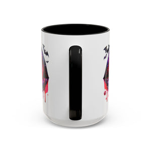 Gothic Vampire Coffee Mug, Halloween Mug, Dark Aesthetic, bats, Spooky Home Decor, Unique Coffee Cup