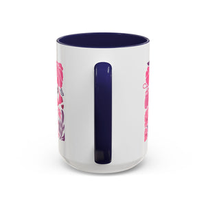 Pink Floral Awareness Coffee Mug, Breast Cancer Awareness Mug, Gift for Her, Supportive Drinkware, Motivational Mug