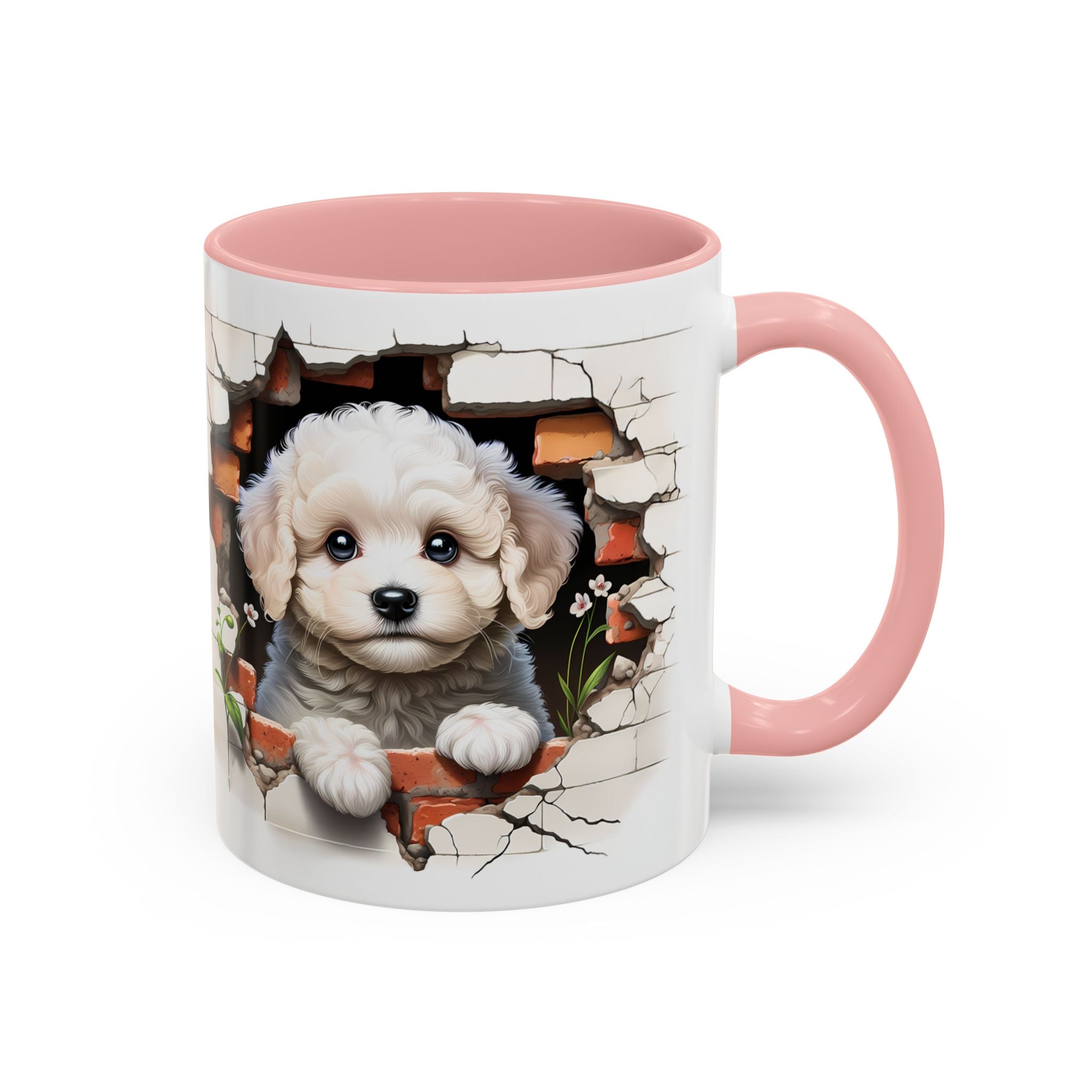 Cute Puppy Accent Coffee Mug - Adorable Dog Lover Gift, Pet-Themed Mug, Home Decor, Ideal for Gifts, Animal Enthusiast