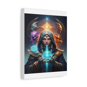 Mystical Sorceress Canvas Artwork - Fantasy Wall Decor