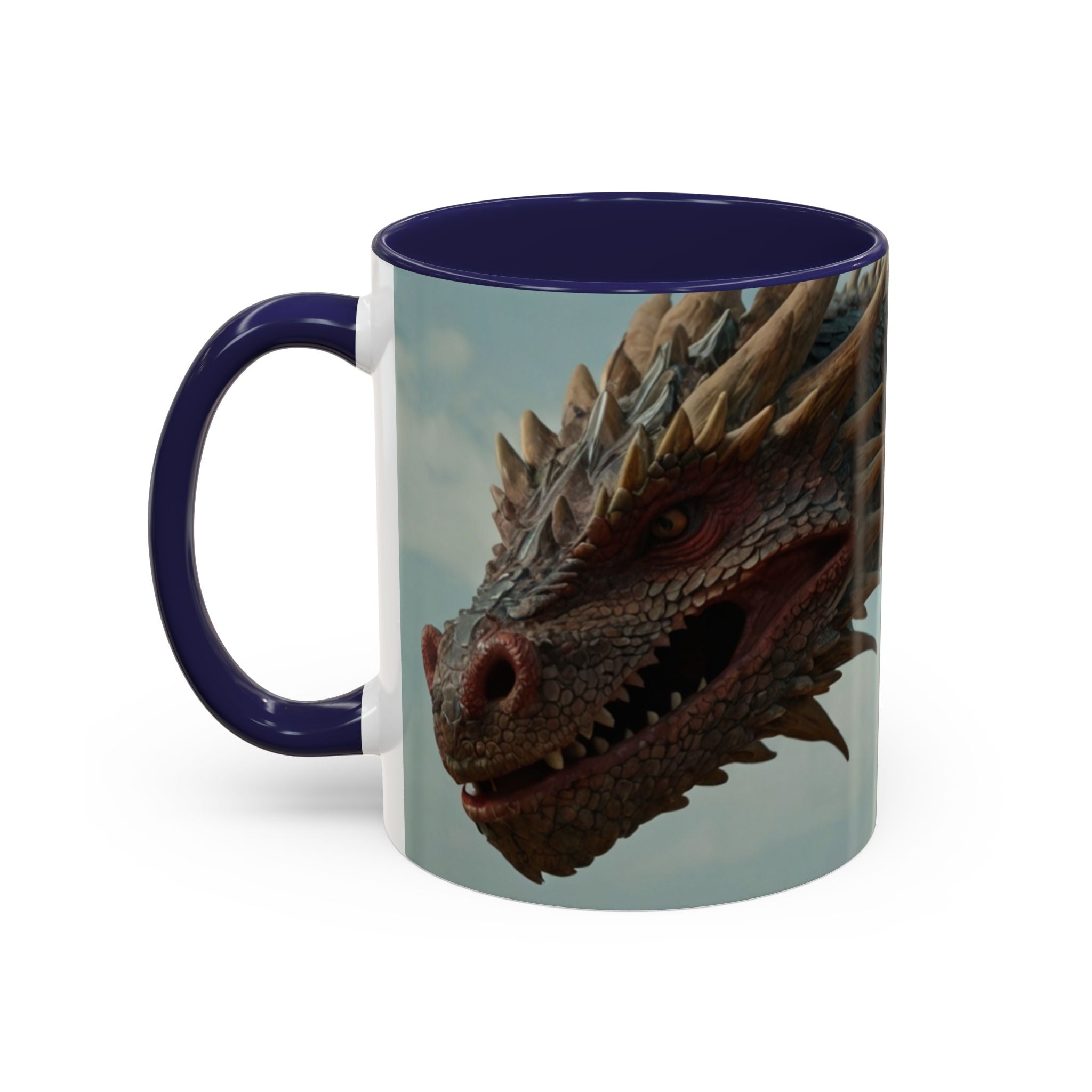 Dragon warrior Fantasy-Themed Accent Coffee Mug gothic