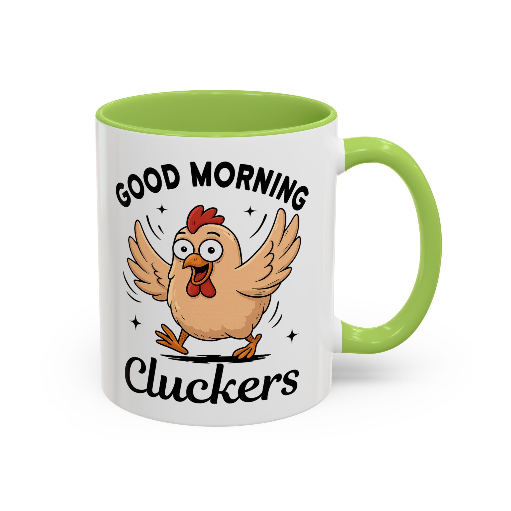 Good Morning Cluckers Coffee Mug — Funny Chicken Farmhouse Ceramic Mug (11/15oz) sarcasm