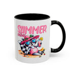 Summer Vibes Accent Coffee Mug - Fun & Colorful Design for Relaxing Moments