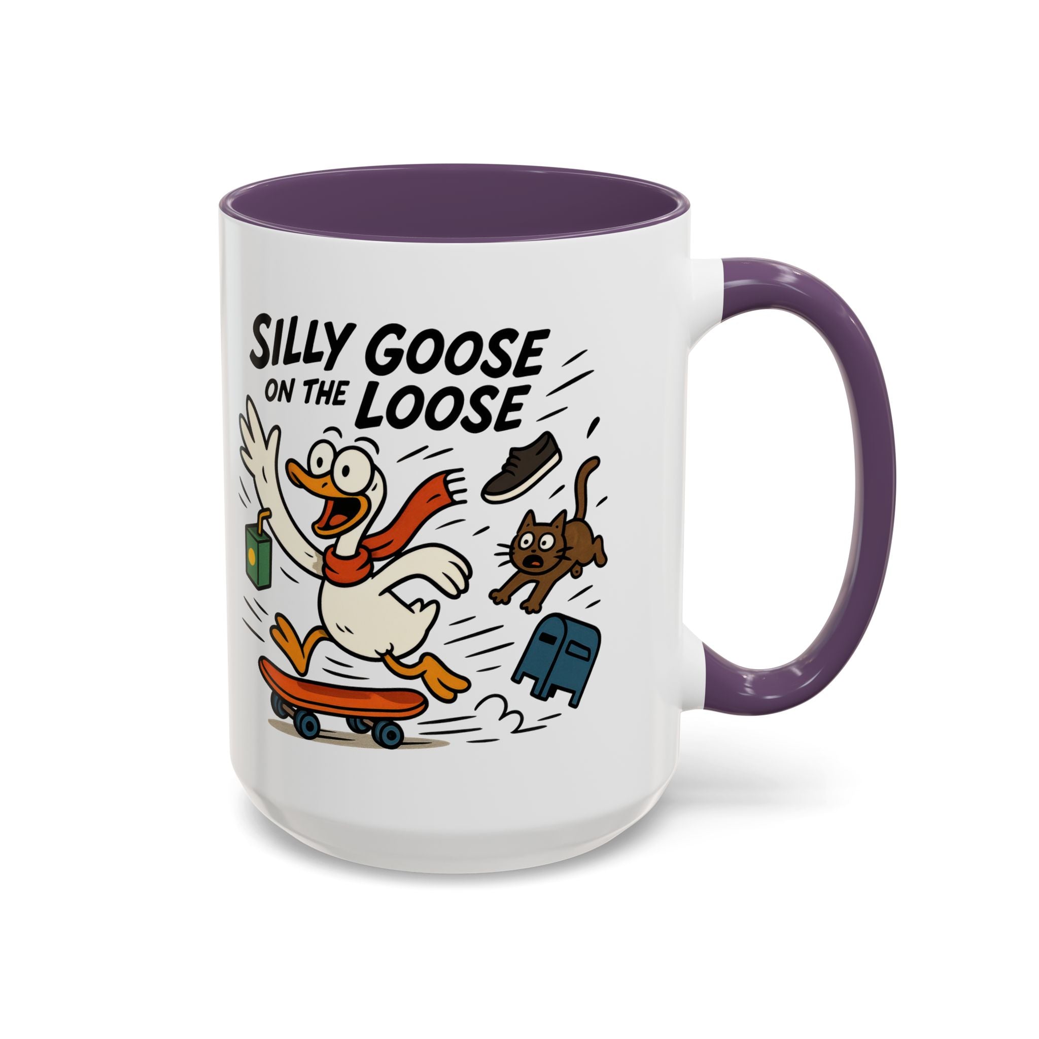 Silly Goose Coffee Mug - Fun Gift for Animal Lovers, Quirky Desk Decor, Inspirational Drinkware, Home & Office Tea Cups