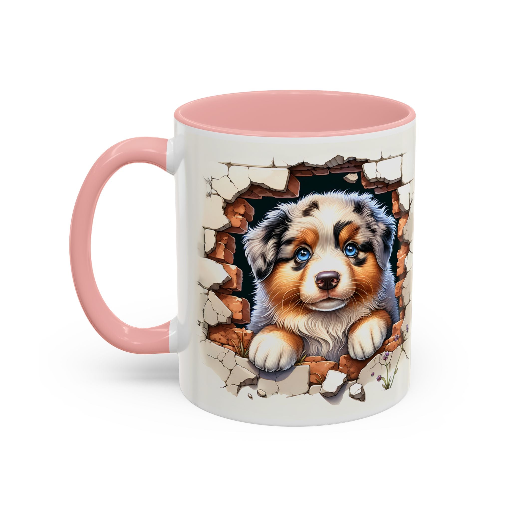 Cute Puppy Accent Coffee Mug - Perfect Gift for Dog Lovers, Unique Pet Lover Mug, Mother’s Day, Birthday, Home Decor